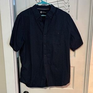 Navy Polka Dot Men's Shirt